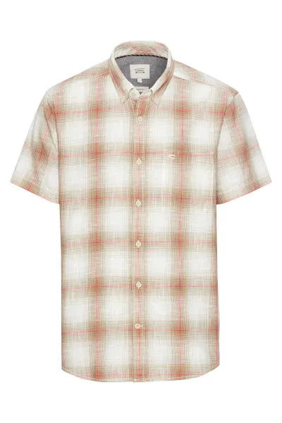 Košeľa Camel Active Shortsleeve Shirt Sunfaded Red