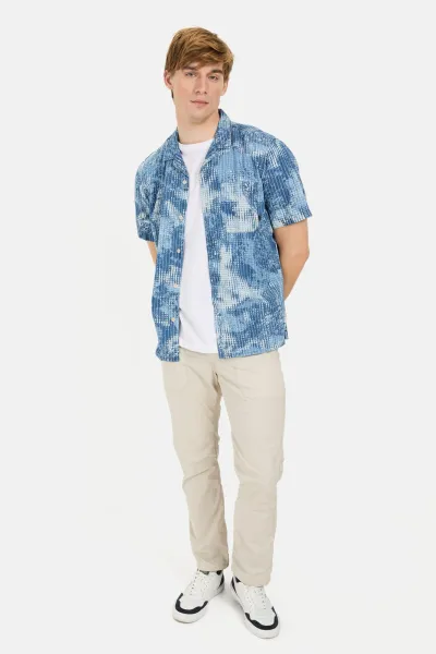 Košeľa Camel Active Shortsleeve Shirt Dark Indigo