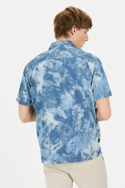 Košeľa Camel Active Shortsleeve Shirt Dark Indigo