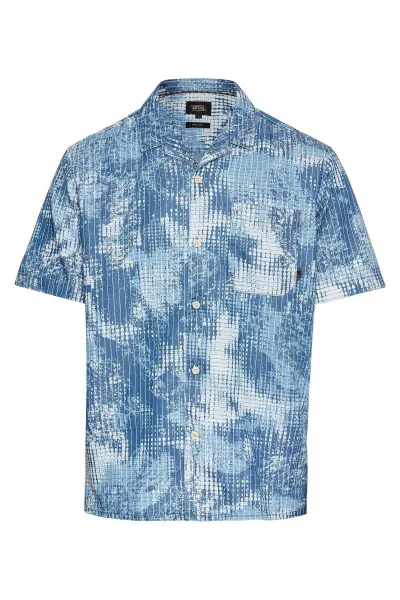 Košeľa Camel Active Shortsleeve Shirt Dark Indigo