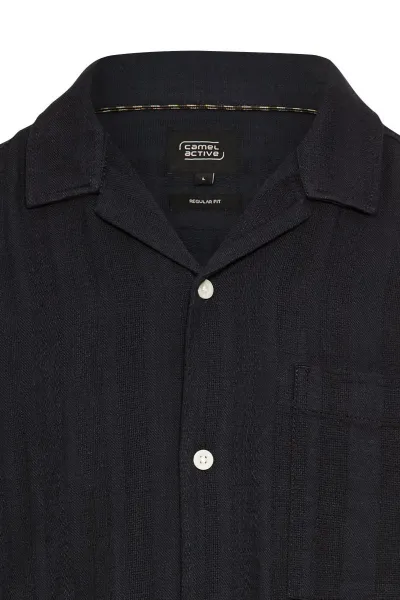 Košeľa Camel Active Shortsleeve Shirt Dark Indigo