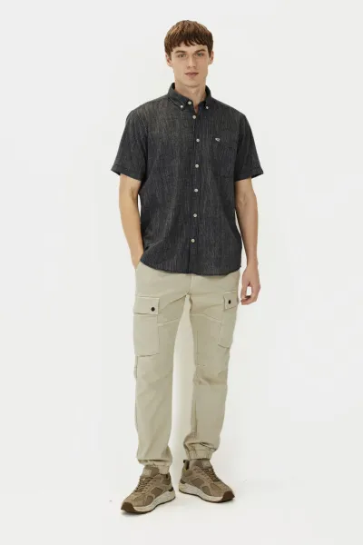 Košeľa Camel Active Shortsleeve Shirt Dark Indigo