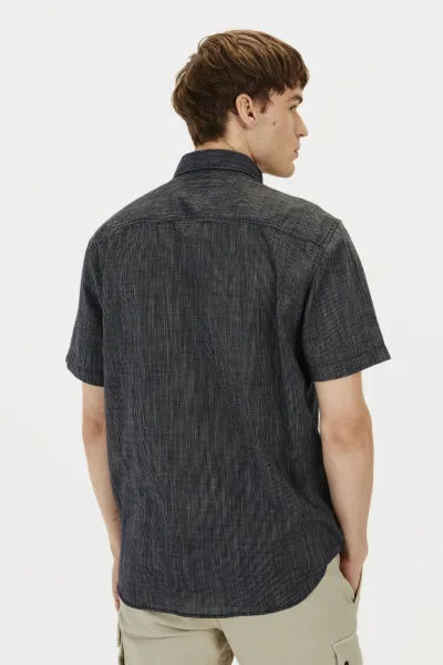 Košeľa Camel Active Shortsleeve Shirt Dark Indigo