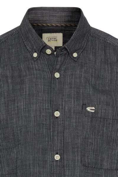 Košeľa Camel Active Shortsleeve Shirt Dark Indigo