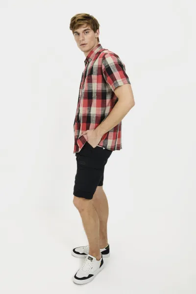 Košeľa Camel Active Shortsleeve Shirt Dark Indigo