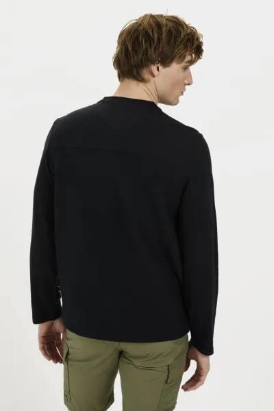 Tričko Camel Active Henley 1/1 Arm Dark Indigo