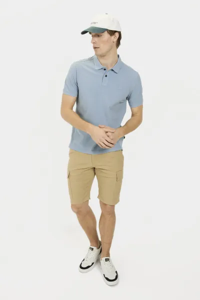 Polokošeľa Camel Active Polo 1/2 Arm Smoke Blue
