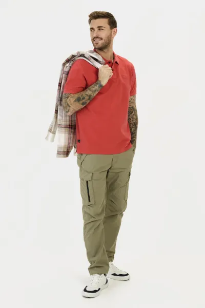 Polokošeľa Camel Active Polo 1/2 Arm Sunfaded Red