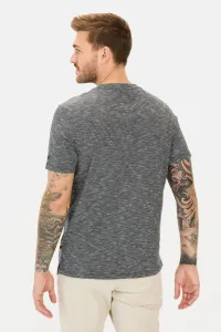 Tričko Camel Active Henley 1/2 Arm Dark Indigo