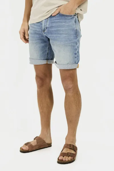 Šortky Camel Active Shorts 5-Pocket Bleach Blue