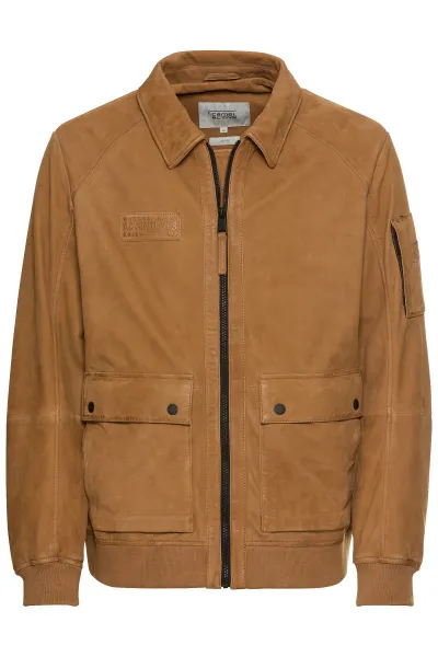 Bunda Camel Active Leather Blouson Sand