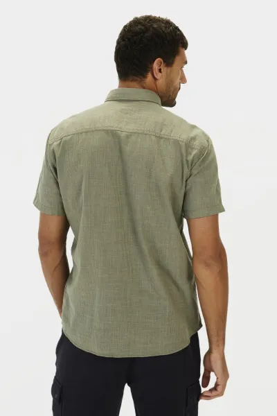 Košeľa Camel Active Shortsleeve Shirt Khaki