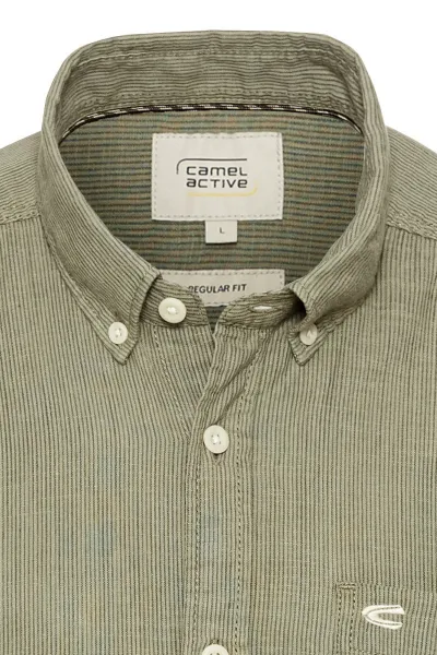 Košeľa Camel Active Shortsleeve Shirt Khaki