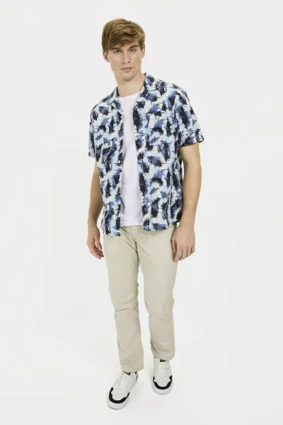 Košeľa Camel Active Shortsleeve Shirt Dark Indigo