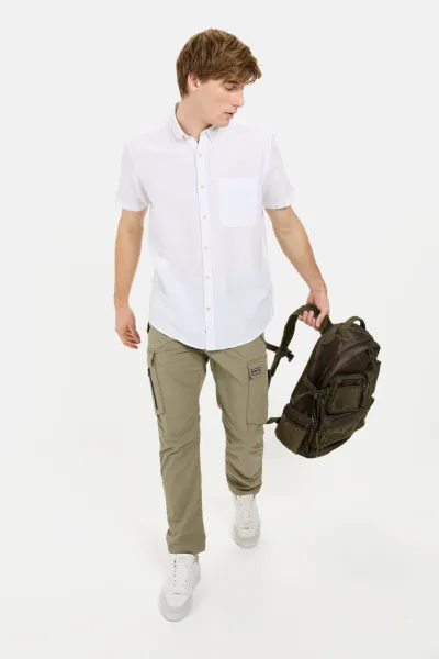 Košeľa Camel Active Shortsleeve Shirt White