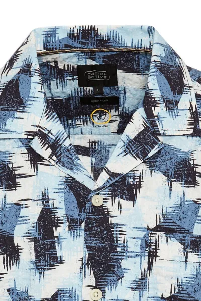 Košeľa Camel Active Shortsleeve Shirt Dark Indigo