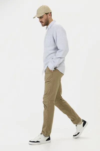 Košeľa Camel Active Longsleeve Shirt Smoke Blue