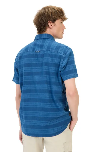 Košeľa Camel Active Shortsleeve Shirt Bleach Blue
