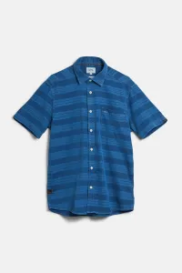 Košeľa Camel Active Shortsleeve Shirt Bleach Blue