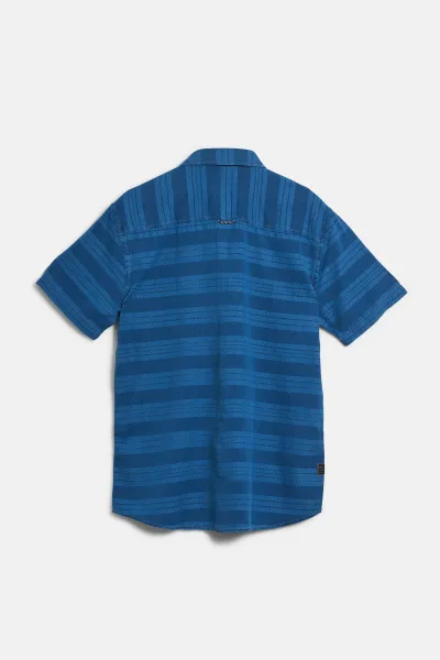 Košeľa Camel Active Shortsleeve Shirt Bleach Blue