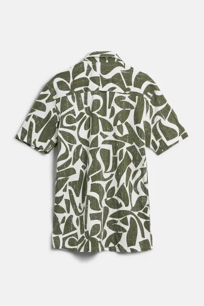 Košeľa Camel Active Shortsleeve Shirt Ecru