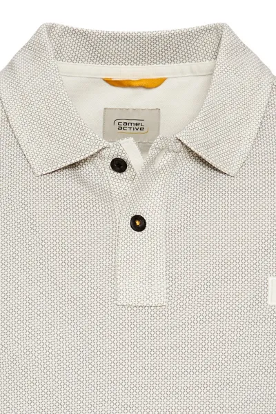 Polokošeľa Camel Active Polo 1/2 Arm Ecru
