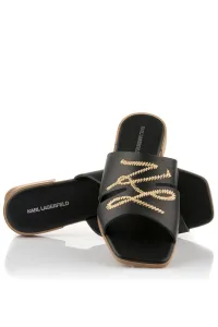 Šľapky Karl Lagerfeld Petalo Whipstitch Slide Black Lthr
