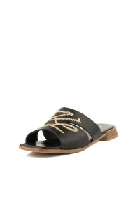 Šľapky Karl Lagerfeld Petalo Whipstitch Slide Black Lthr
