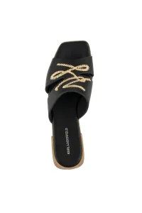 Šľapky Karl Lagerfeld Petalo Whipstitch Slide Black Lthr