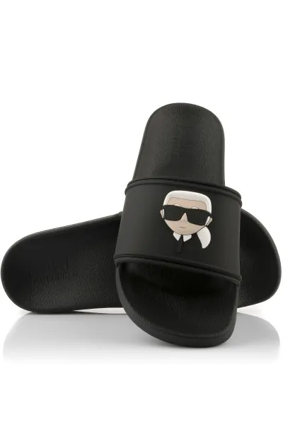 Šľapky Karl Lagerfeld Kondo 2.0 Karl Nft Slide Black Rubber