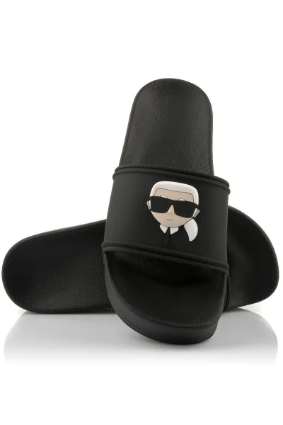 Šľapky Karl Lagerfeld Kondo Maxi Karl Nft Slide Black Rubber
