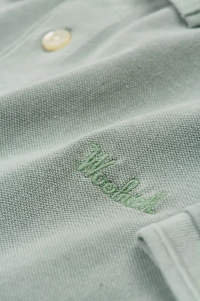 Polokošeľa Woolrich Mackinack Polo Chinois Green