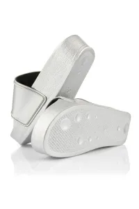 Šľapky Karl Lagerfeld Kondo Maxi Karl Nft Relief Silver Rubber
