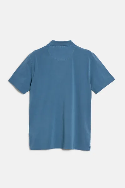 Polokošeľa Woolrich Garment Dyed Jersey Polo Aviation