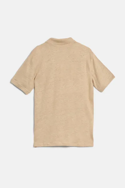 Polokošeľa Woolrich Linen Polo White Pepper