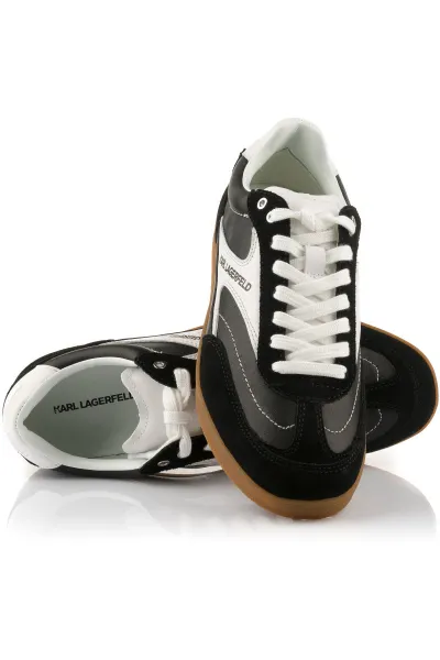 Tenisky Karl Lagerfeld Jeans Kandidate Lo Lace Mix Black Lthr & Suede /White
