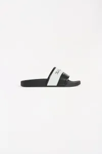 Šľapky Karl Lagerfeld Kondo 2.0 Hotel Karl Slide Black Rubber W/White