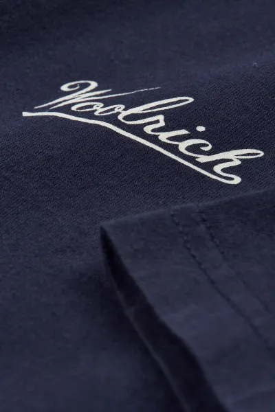 Tričko Woolrich Logo T-Shirt Dream Blue
