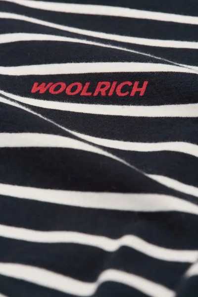 Tričko Woolrich Striped T-Shirt Blue Stripe