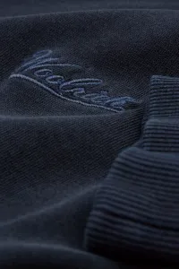 Sveter Woolrich Garment Dyed Crewneck Dream Blue