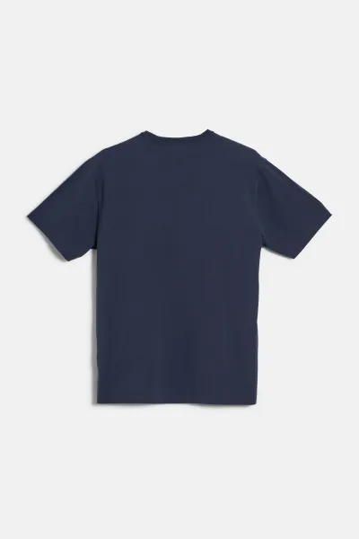 Tričko Woolrich Embroidered Logo T-Shirt Dream Blue