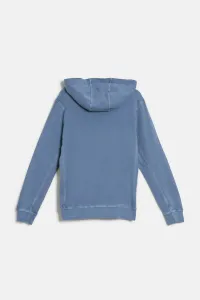 Mikina Woolrich Garment Dyed Hoodie Aviation