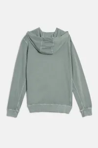 Mikina Woolrich Garment Dyed Hoodie Chinois Green