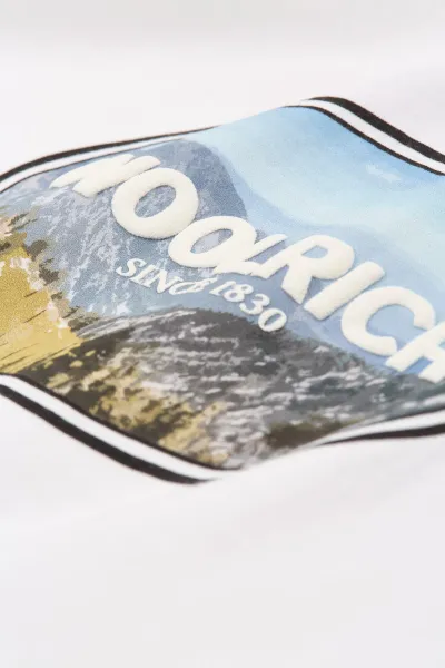 Tričko Woolrich Landscape T-Shirt Bright White