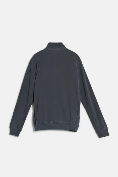 Mikina Woolrich Garment Dyed Full-Zip Track Dream Blue