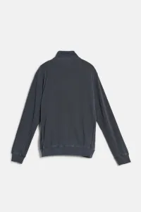 Mikina Woolrich Garment Dyed Full-Zip Track Dream Blue