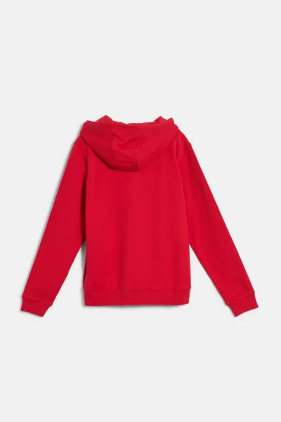 Mikina Woolrich Light Fleece Full-Zip Hoodie Barbados Cherry