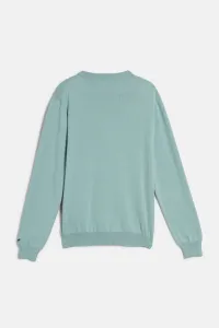 Sveter Woolrich Logo Cotton Crewneck Chinois Green