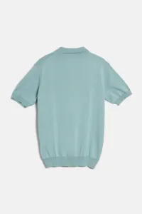 Sveter Woolrich Knitted Polo Chinois Green