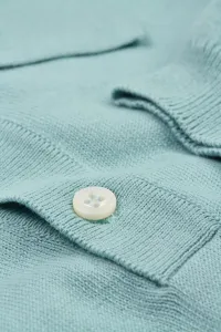 Sveter Woolrich Knitted Polo Chinois Green